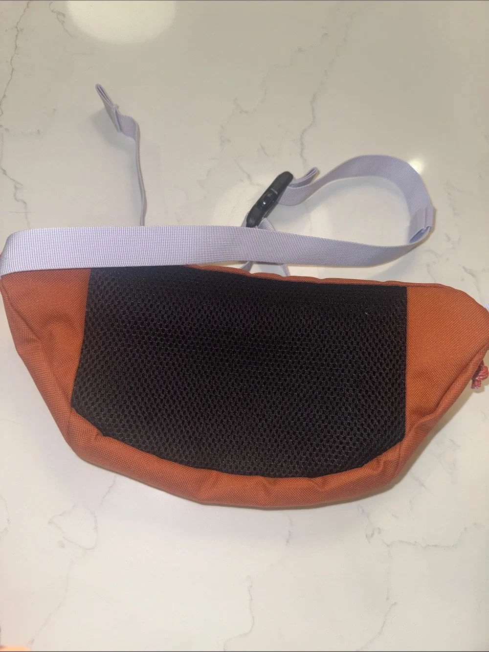 Burton Rust Orange Belt Bag with Light Strap